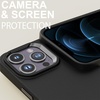 image:imageTENOC Phone Case Compatible with iPhone 11 Pro Clear Case AntiYellowing Protective Bumper Hard Back Cover for 58 InchBlack