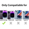 image:imageTENOC Phone Case Compatible with iPhone 11 Pro Clear Case AntiYellowing Protective Bumper Hard Back Cover for 58 InchBlack