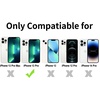 image:imageTENOC Phone Case Compatible with iPhone 11 Pro Clear Case AntiYellowing Protective Bumper Hard Back Cover for 58 InchBlack
