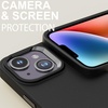 image:imageTENOC Phone Case Compatible with iPhone 11 Pro Clear Case AntiYellowing Protective Bumper Hard Back Cover for 58 InchBlack