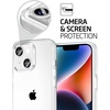 image:imageTENOC Phone Case Compatible with iPhone 11 Pro Clear Case AntiYellowing Protective Bumper Hard Back Cover for 58 InchClear