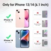 image:imageTENOC Phone Case Compatible with iPhone 11 Pro Clear Case AntiYellowing Protective Bumper Hard Back Cover for 58 InchClear Aesthetic
