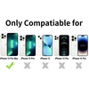 image:imageTENOC Phone Case Compatible with iPhone 11 Pro Clear Case AntiYellowing Protective Bumper Hard Back Cover for 58 InchClear Glitter