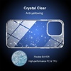 image:imageTENOC Phone Case Compatible with iPhone 11 Pro Clear Case AntiYellowing Protective Bumper Hard Back Cover for 58 InchClear Glitter