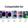 image:imageTENOC Phone Case Compatible with iPhone 11 Pro Clear Case AntiYellowing Protective Bumper Hard Back Cover for 58 InchClear Gray