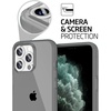 image:imageTENOC Phone Case Compatible with iPhone 11 Pro Clear Case AntiYellowing Protective Bumper Hard Back Cover for 58 InchClear Gray