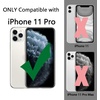 image:imageTENOC Phone Case Compatible with iPhone 11 Pro Clear Case AntiYellowing Protective Bumper Hard Back Cover for 58 InchClear Gray