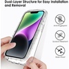 image:imageTENOC Phone Case Compatible with iPhone 11 Pro Clear Case AntiYellowing Protective Bumper Hard Back Cover for 58 InchClear Protective