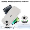 image:imageTENOC Phone Case Compatible with iPhone 11 Pro Clear Case AntiYellowing Protective Bumper Hard Back Cover for 58 InchClear Protective