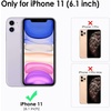 image:imageTENOC Phone Case Compatible with iPhone 11 Pro Clear Case AntiYellowing Protective Bumper Hard Back Cover for 58 InchClear Protective