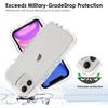 image:imageTENOC Phone Case Compatible with iPhone 11 Pro Clear Case AntiYellowing Protective Bumper Hard Back Cover for 58 InchClear Protective
