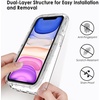 image:imageTENOC Phone Case Compatible with iPhone 11 Pro Clear Case AntiYellowing Protective Bumper Hard Back Cover for 58 InchClear Protective