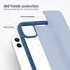 image:imageTENOC Phone Case Compatible with iPhone 11 Pro Clear Case AntiYellowing Protective Bumper Hard Back Cover for 58 InchDark Blue
