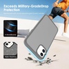 image:imageTENOC Phone Case Compatible with iPhone 11 Pro Clear Case AntiYellowing Protective Bumper Hard Back Cover for 58 InchDark Gray