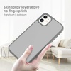 image:imageTENOC Phone Case Compatible with iPhone 11 Pro Clear Case AntiYellowing Protective Bumper Hard Back Cover for 58 InchDark Gray