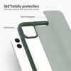 image:imageTENOC Phone Case Compatible with iPhone 11 Pro Clear Case AntiYellowing Protective Bumper Hard Back Cover for 58 InchForest Green