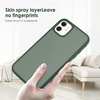 image:imageTENOC Phone Case Compatible with iPhone 11 Pro Clear Case AntiYellowing Protective Bumper Hard Back Cover for 58 InchForest Green