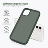 image:imageTENOC Phone Case Compatible with iPhone 11 Pro Clear Case AntiYellowing Protective Bumper Hard Back Cover for 58 InchForest Green