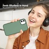 image:imageTENOC Phone Case Compatible with iPhone 11 Pro Clear Case AntiYellowing Protective Bumper Hard Back Cover for 58 InchForest Green