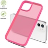 image:imageTENOC Phone Case Compatible with iPhone 11 Pro Clear Case AntiYellowing Protective Bumper Hard Back Cover for 58 InchHot Pink
