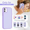 image:imageTENOC Phone Case Compatible with iPhone 11 Pro Clear Case AntiYellowing Protective Bumper Hard Back Cover for 58 InchLight Purple