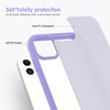 image:imageTENOC Phone Case Compatible with iPhone 11 Pro Clear Case AntiYellowing Protective Bumper Hard Back Cover for 58 InchLight Purple