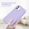 image:imageTENOC Phone Case Compatible with iPhone 11 Pro Clear Case AntiYellowing Protective Bumper Hard Back Cover for 58 InchLight Purple