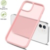 image:imageTENOC Phone Case Compatible with iPhone 11 Pro Clear Case AntiYellowing Protective Bumper Hard Back Cover for 58 InchPink