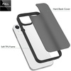 image:imageTENOC Phone Case Compatible with iPhone 11 Pro Clear Case AntiYellowing Protective Bumper Hard Back Cover for 58 InchTranslucent Black