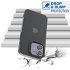 image:imageTENOC Phone Case Compatible with iPhone 11 Pro Clear Case AntiYellowing Protective Bumper Hard Back Cover for 58 InchTranslucent Black