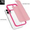 image:imageTENOC Phone Case Compatible with iPhone 11 Pro Clear Case AntiYellowing Protective Bumper Hard Back Cover for 58 InchTranslucent Hot Pink