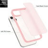 image:imageTENOC Phone Case Compatible with iPhone 11 Pro Clear Case AntiYellowing Protective Bumper Hard Back Cover for 58 InchTranslucent Pink
