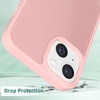 image:imageTENOC Phone Case Compatible with iPhone 11 Pro Clear Case AntiYellowing Protective Bumper Hard Back Cover for 58 InchTranslucent Pink