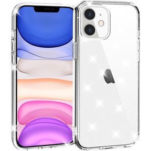 image:imageTENOC Phone Case Compatible with iPhone 11 Pro Clear Case AntiYellowing Protective Bumper Hard Back Cover for 58 InchClear Glitter