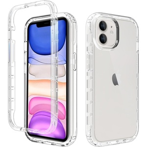 image:imageTENOC Phone Case Compatible with iPhone 11 Pro Clear Case AntiYellowing Protective Bumper Hard Back Cover for 58 InchClear Protective