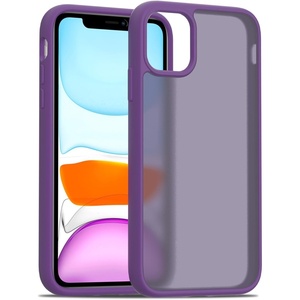 image:imageTENOC Phone Case Compatible with iPhone 11 Pro Clear Case AntiYellowing Protective Bumper Hard Back Cover for 58 InchDark Purple