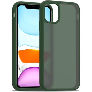 image:imageTENOC Phone Case Compatible with iPhone 11 Pro Clear Case AntiYellowing Protective Bumper Hard Back Cover for 58 InchForest Green