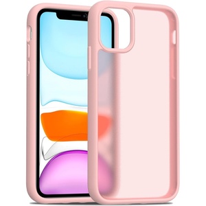 image:imageTENOC Phone Case Compatible with iPhone 11 Pro Clear Case AntiYellowing Protective Bumper Hard Back Cover for 58 InchPink