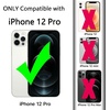 image:imageTENOC Phone Case Compatible for iPhone 12 Pro Black Case Protective Bumper Slim Cover