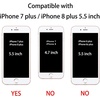 image:imageTENOC Phone Case Compatible with iPhone 7 Plus amp iPhone 8 Plus Black Case AntiFingerprint Protective Bumper Matte Cover for 55 InchClear