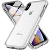 image:imageTENOC Phone Case Compatible with iPhone 7 Plus amp iPhone 8 Plus Black Case AntiFingerprint Protective Bumper Matte Cover for 55 InchClear Glitter