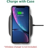 image:imageTENOC Phone Case Compatible with iPhone 7 Plus amp iPhone 8 Plus Black Case AntiFingerprint Protective Bumper Matte Cover for 55 InchClear Gray