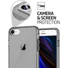 image:imageTENOC Phone Case Compatible with iPhone 7 Plus amp iPhone 8 Plus Black Case AntiFingerprint Protective Bumper Matte Cover for 55 InchClear Gray