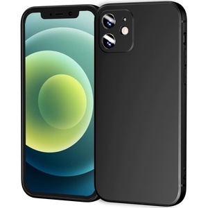 image:imageTENOC Phone Case Compatible for iPhone 12 61 Inch Slim Fit Cases Soft TPU Bumper Protective Cover Black