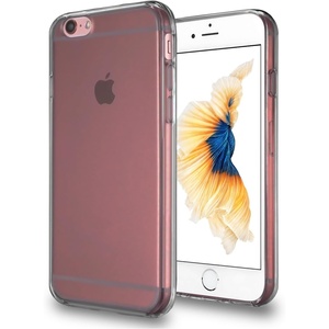 image:imageTENOC Phone Case Compatible with iPhone 7 Plus amp iPhone 8 Plus Black Case AntiFingerprint Protective Bumper Matte Cover for 55 InchClear Gray