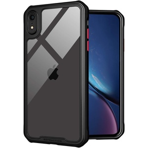 image:imageTENOC Phone Case Compatible with iPhone XR Clear Case Black Protective Bumper NonYellowing Cover for 61 Inch