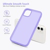 image:imageTENOC Phone Case Compatible with iPhone 13 amp iPhone 14 Black Case AntiFingerprint Protective Bumper Matte Cover for 61 InchLight Purple