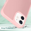 image:imageTENOC Phone Case Compatible with iPhone 13 amp iPhone 14 Black Case AntiFingerprint Protective Bumper Matte Cover for 61 InchPink