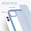 image:imageTENOC Phone Case Compatible with iPhone 13 amp iPhone 14 Black Case AntiFingerprint Protective Bumper Matte Cover for 61 InchSierra Blue