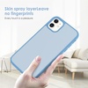 image:imageTENOC Phone Case Compatible with iPhone 13 amp iPhone 14 Black Case AntiFingerprint Protective Bumper Matte Cover for 61 InchSierra Blue